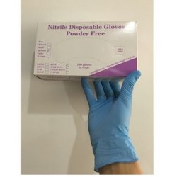 GUANTES DE NITRILO AZUL